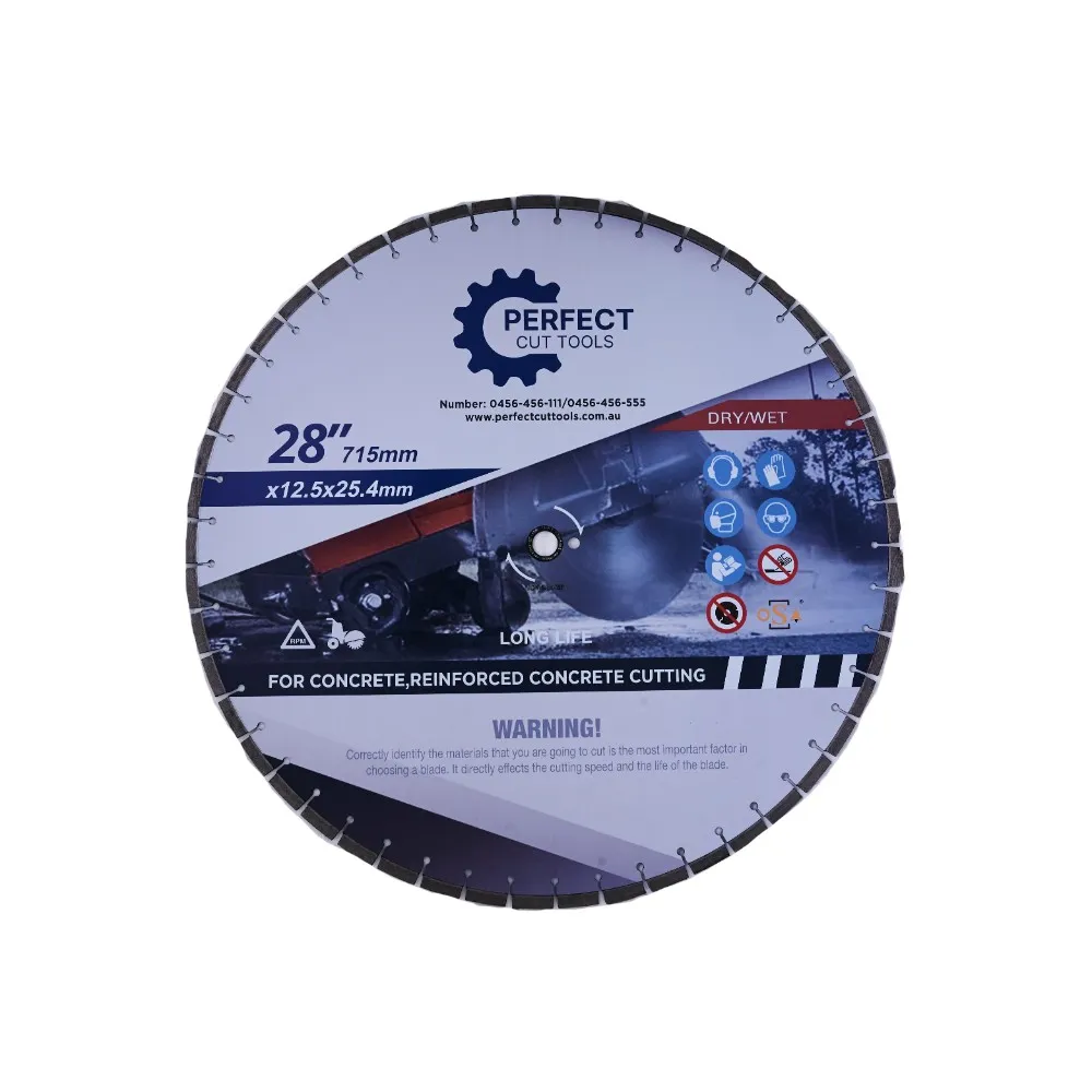 28" road saw concrete cutting blade (715 mm)